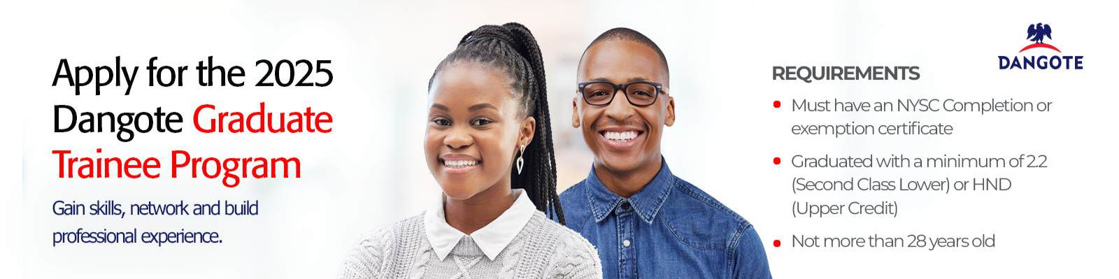 Apply for Dangote Group’s 2025 Graduate Trainee Programme in Nigeria