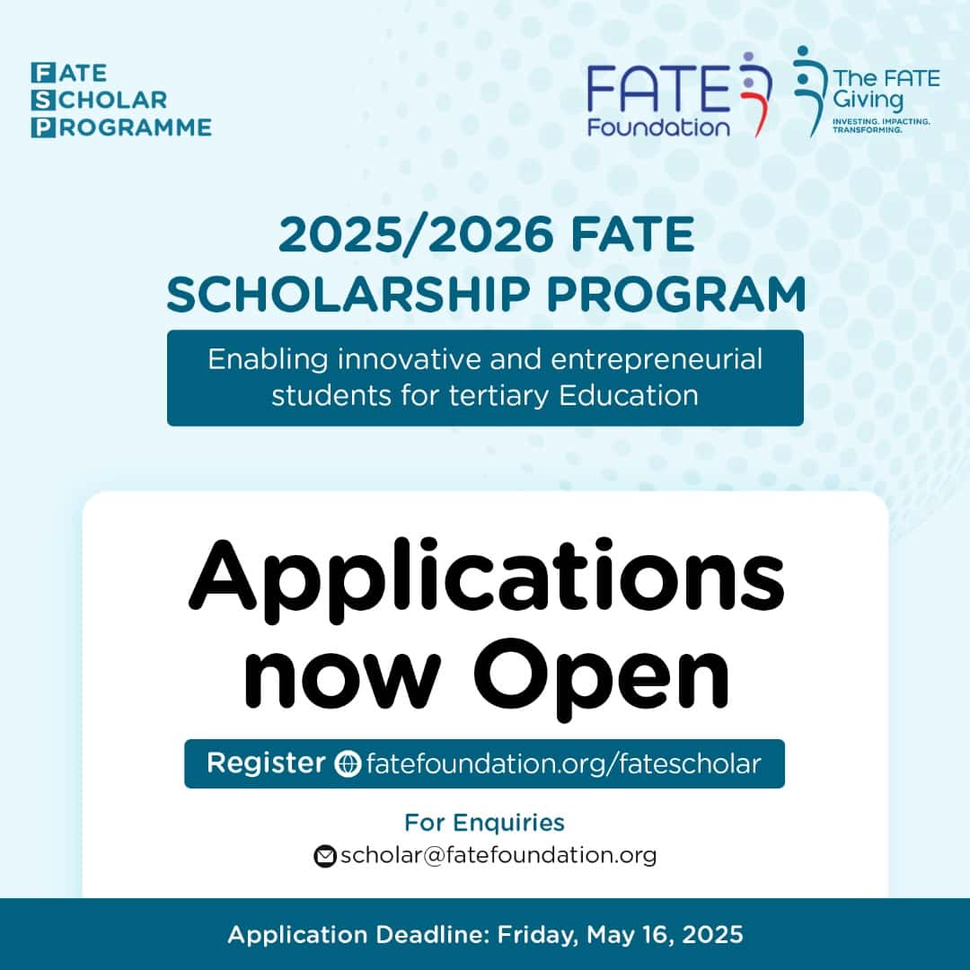 Apply for FATE Scholar Programme 2025/2026 in Nigeria