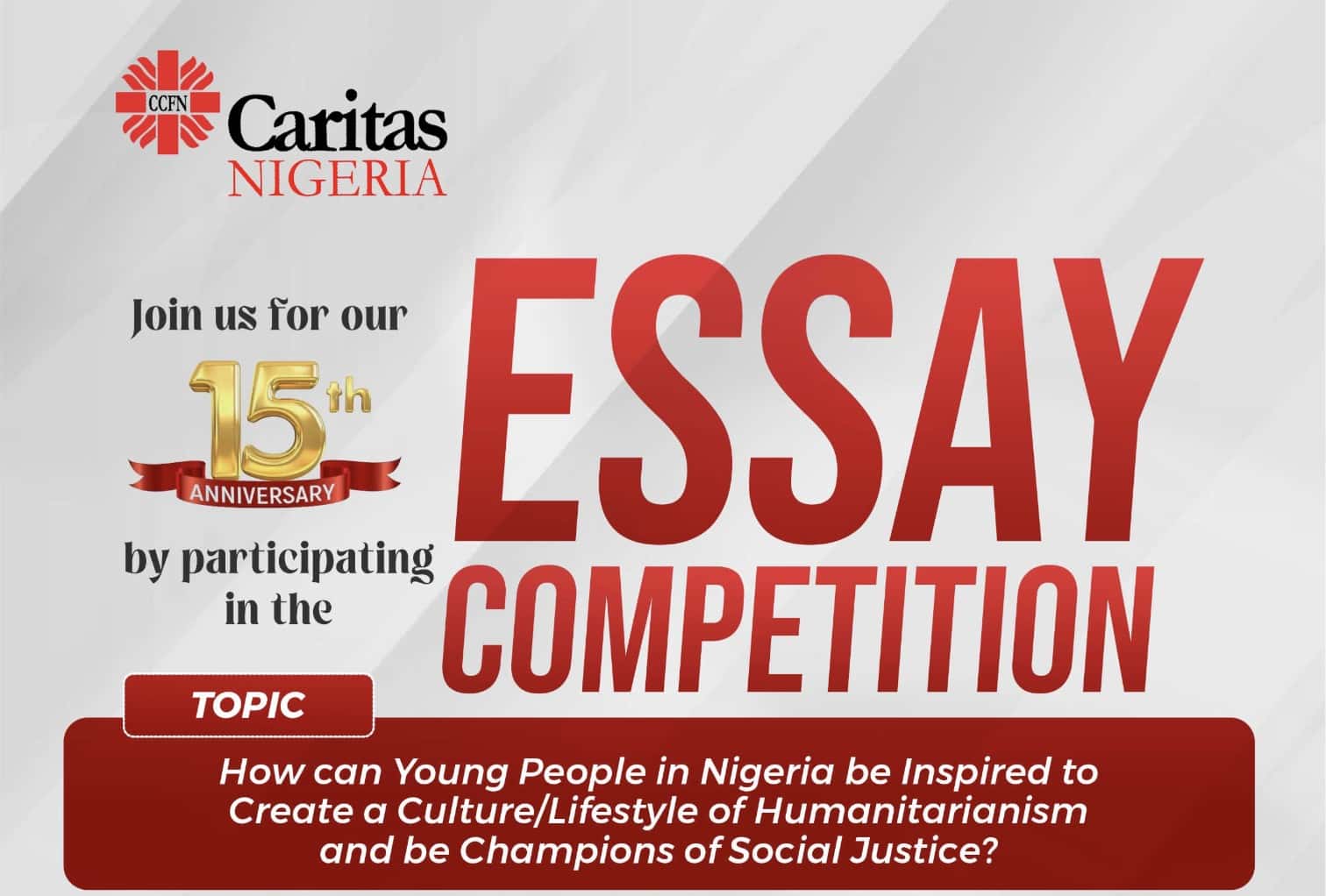 Caritas Nigeria Essay Competition 2025: Here’s How To Join