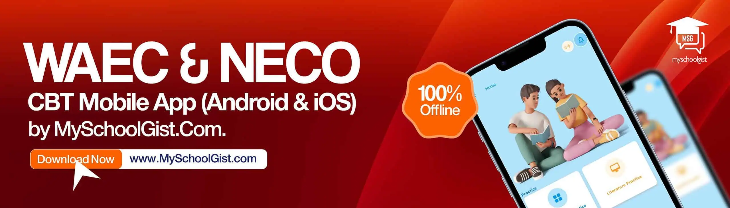 MySchoolGist CBT App for WAEC & NECO — Android & iOS
