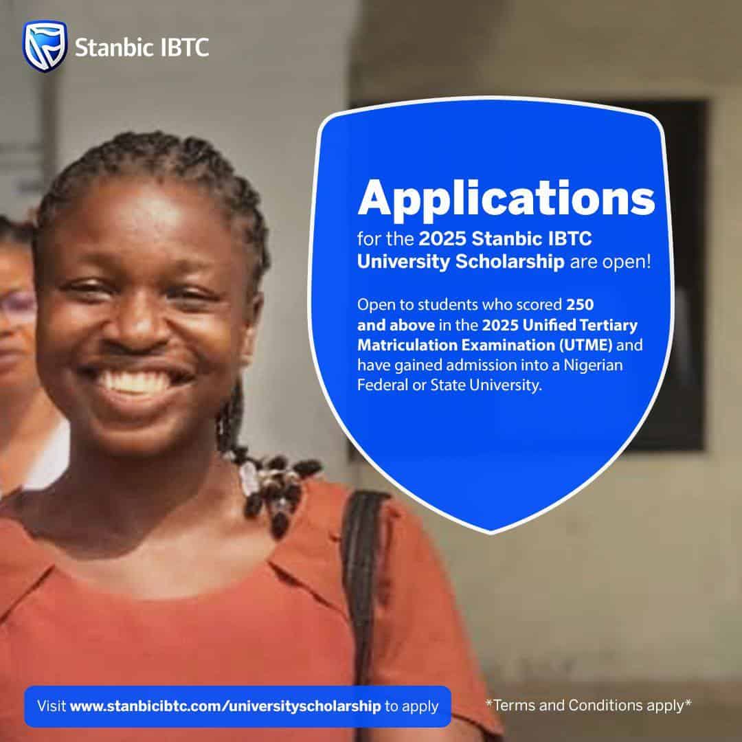 Stanbic IBTC University Scholarship 2025 for Nigerians | Apply Now for Full Tuition Worth ₦160 million