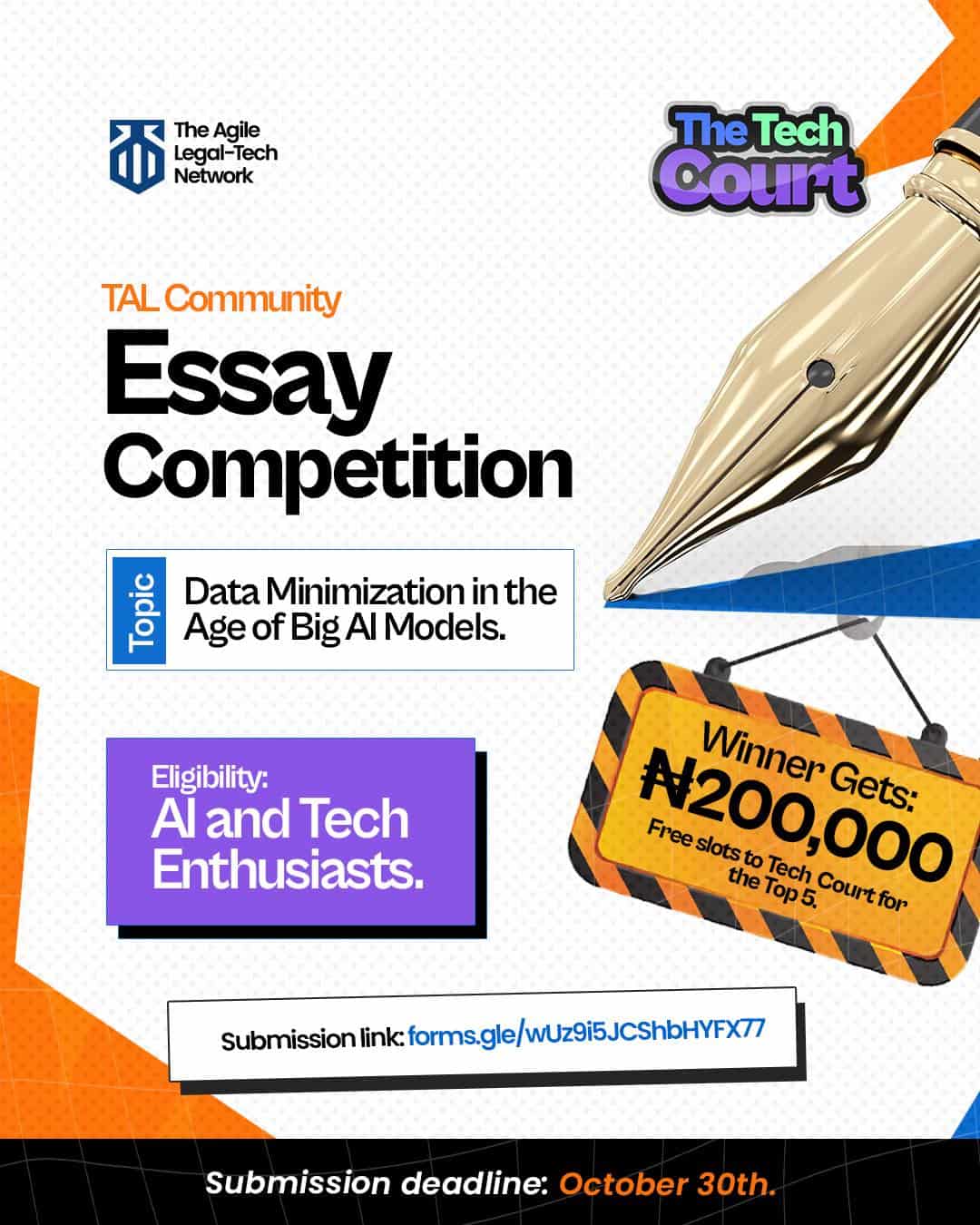 The Agile Legal-Tech Network (TAL) Community Essay Competition 2025