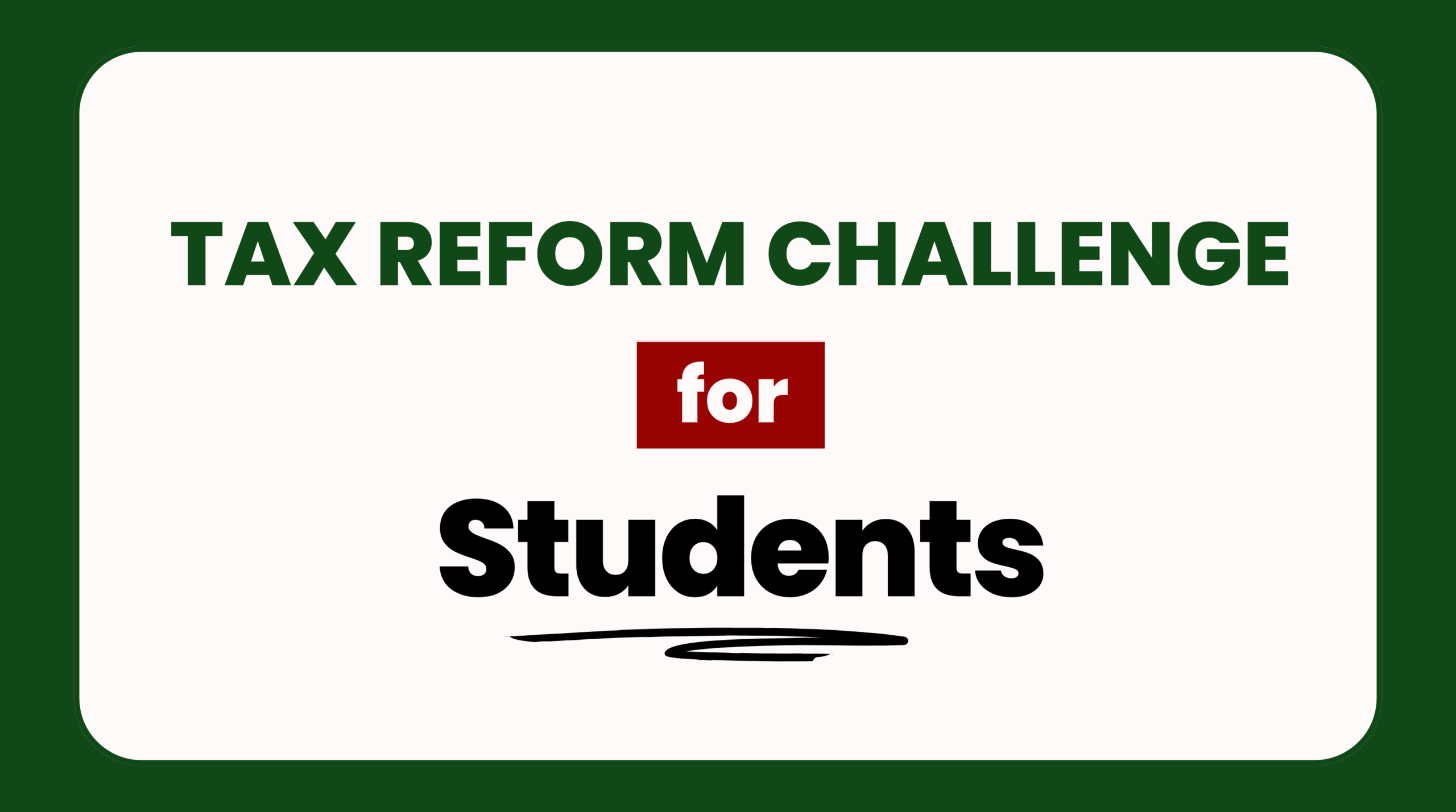 Tax Reform Challenge