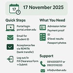 University of Benin (UNIBEN) Extends Acceptance Deadline for 2025/2026 admission