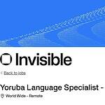 Yoruba Language Specialist – AI Trainer Role