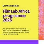 British Council Opens Film Lab Africa 2026 for Young Filmmakers