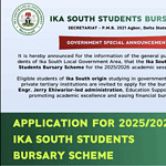 Ika South LGA Students Bursary 2025/2026: Eligibility, Documents, Portal, Deadline