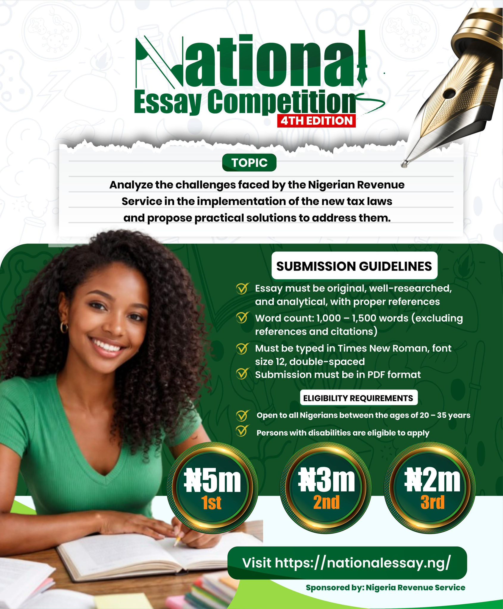 4th National Essay Competition Opens for Nigerians Aged 20 to 35