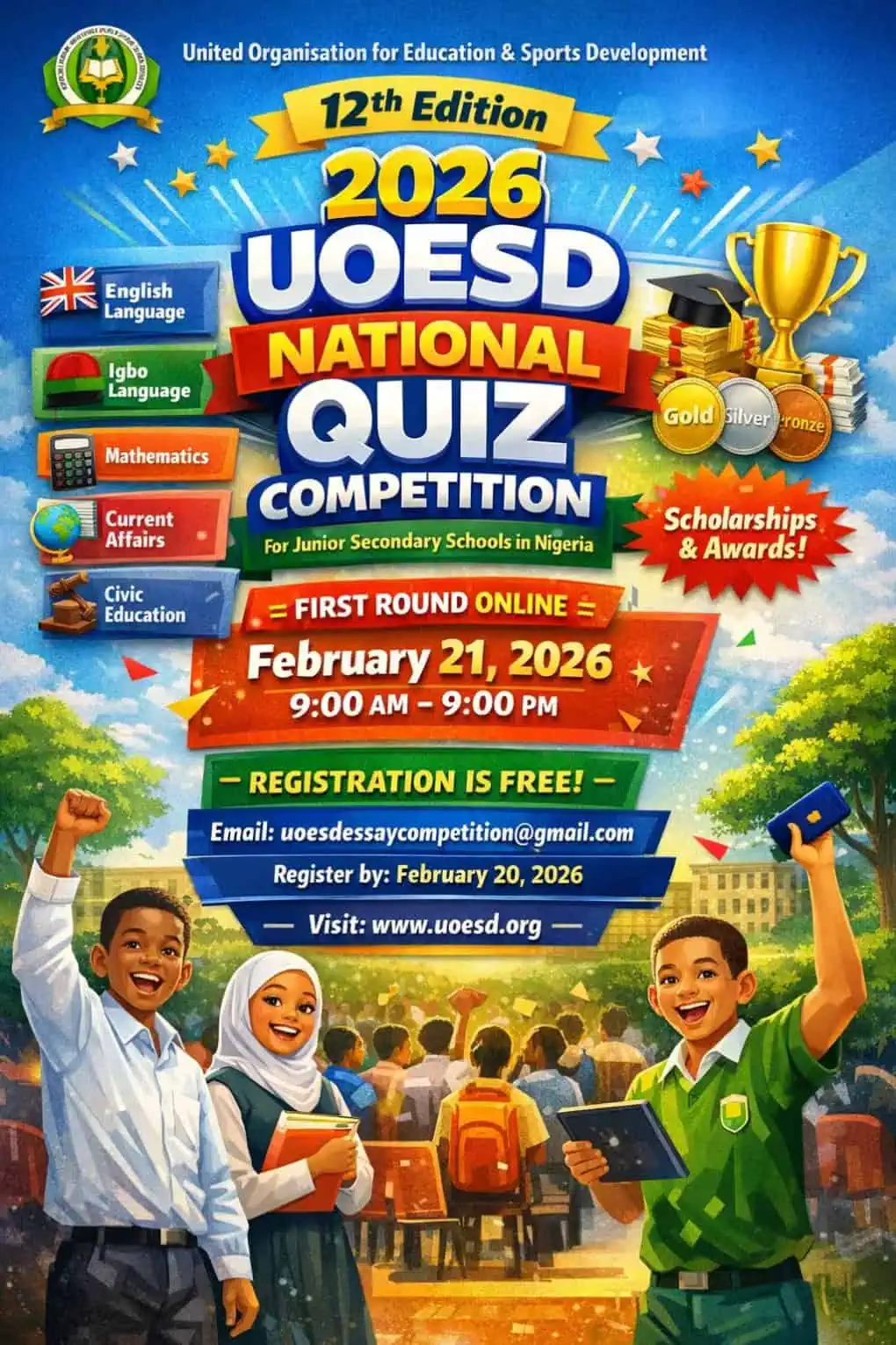 UOESD National Quiz Competition 2026 Registration Now Open