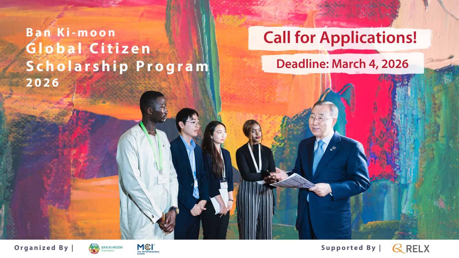 Ban Ki-moon Foundation Global Citizen Scholarship Program 2026