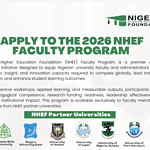 NHEF Faculty Program 2026 Application
