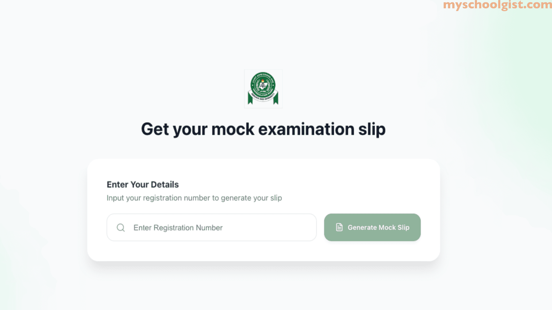 JAMB Opens 2026 Mock Slip Printing