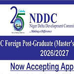 NDDC Foreign Post-Graduate Scholarship 2026/2027
