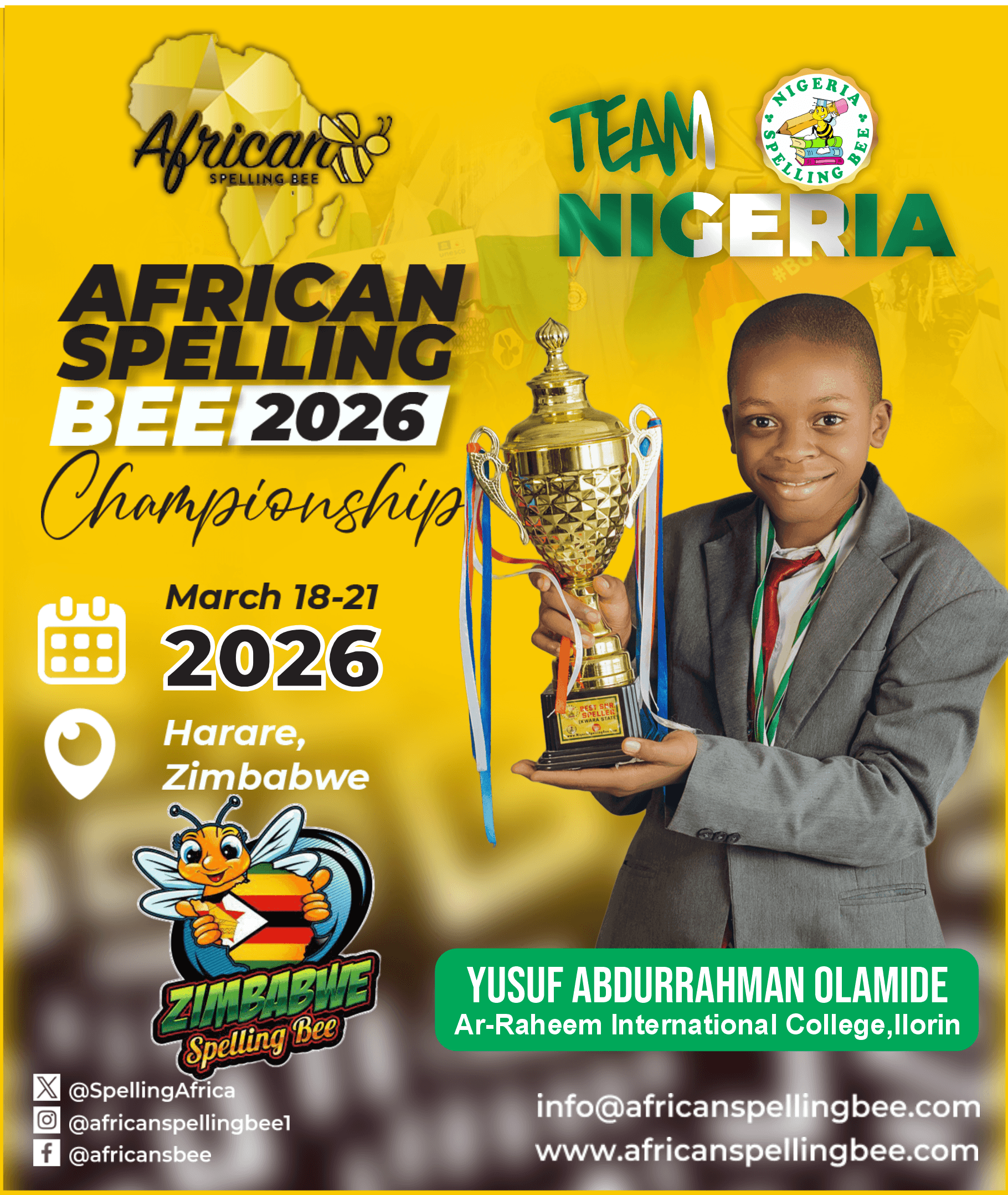 Yusuf Abdurrahman Olamide - Ar-Raheem International College, Ilorin