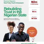 2026 Policy Challenge: Win N2M & Become Nigeria's Policy Youth Ambassador