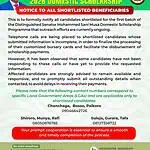 Sani Musa Scholarship Shortlisted Candidates Update