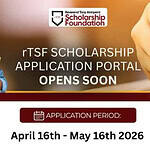 rTSF Scholarship 2026: eligibility and how-to-apply