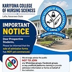 Kariyoma Admission Notice: Avoid Fake Forms